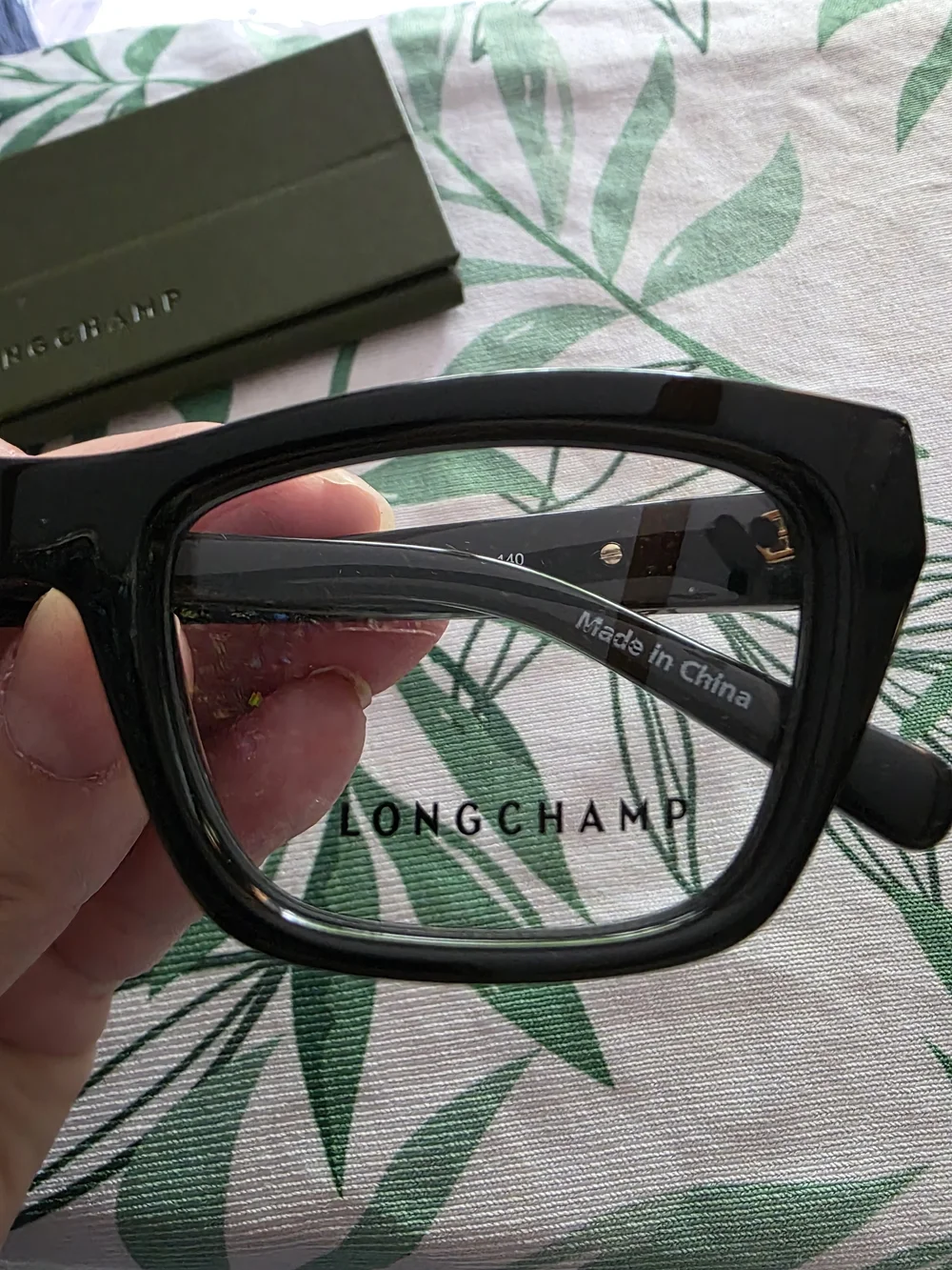 Longchamp LO2762 Black Eyeglasses 51-18-140 Gold Logo RX Frames NEW